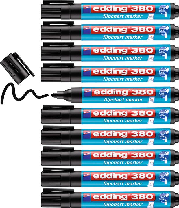 Produktbild Edding Flipchart Marker 380 (Schwarz, 1.50 mm, 1 x)