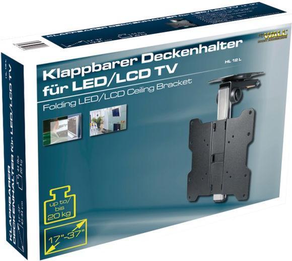 Produktbild myWall HL 12 Klappbarer TV-Deckenhalter für Bildschirme 17- (Decke, 37.01", 20 kg)