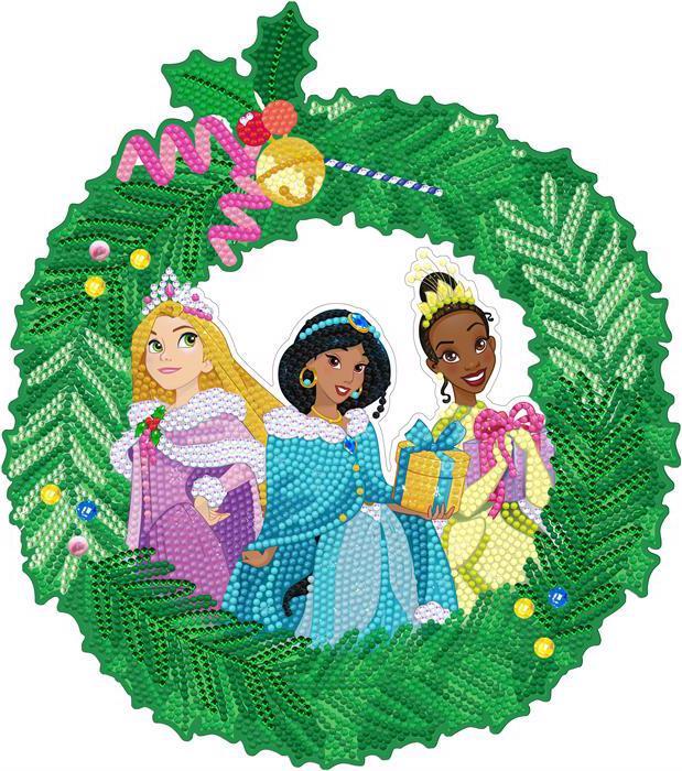 Image du produit Craft Buddy Christmas Princess 30cm Disney Crystal Art Wreath