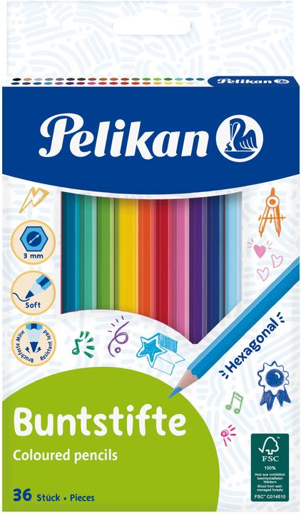 Image du produit Pelikan Crayons (Multicolore, 36 x)