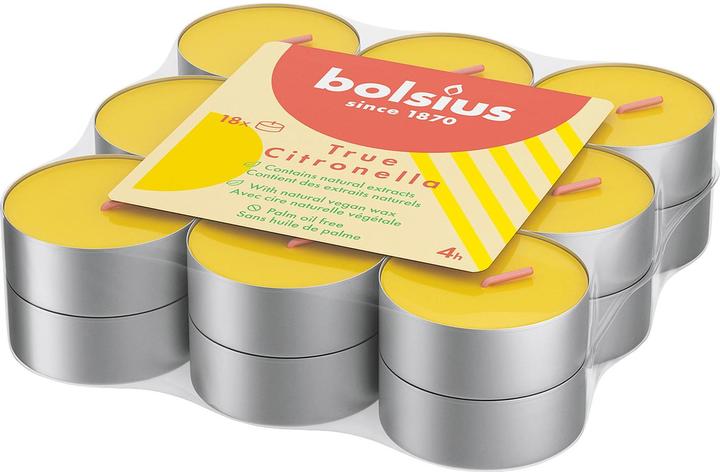 Image du produit Bolsius Bougies parfumées à la citronnelle (18 pcs)