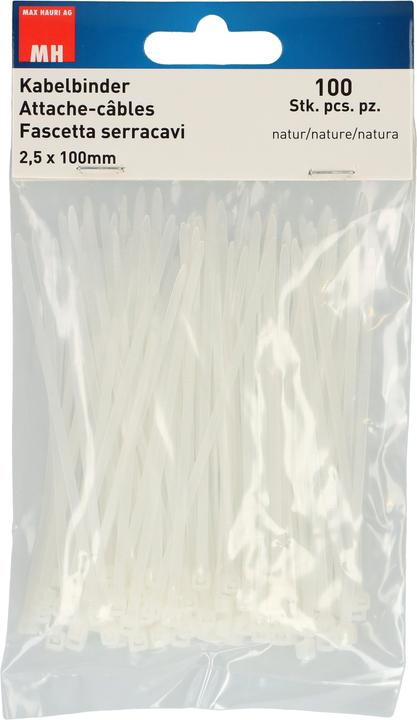 Produktbild Max Hauri Kabelbinder (Kunststoffkabelbinder, 100 mm, 100 Stk.)