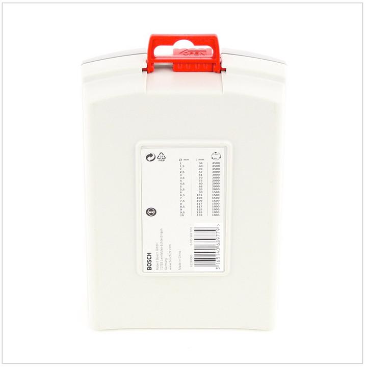 Immagine prodotto Bosch Professional Zubehör Set di punte elicoidali PRO Metal HSS-G, 19 pezzi. (1 mm, 1,5 mm, 2 mm, 2,5 mm, 3 mm, 3,5 mm, 4 mm, 5 mm, 5,5 mm, 6 mm, 6,5 mm, 7 mm, 10 mm, 8 mm, 8,5 mm, 9 mm, 9,5 mm, 4,5 mm, 7,5 mm)