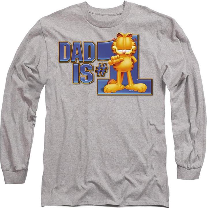 Actual product image Garfield Unisex Adult Dad Is Number One T-Shirt (XL)