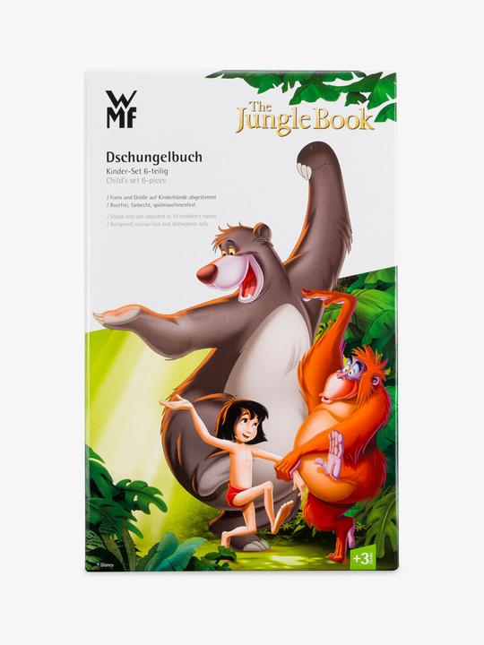 Produktbild WMF Kindergeschirr Kinderbesteck 6tlg Dschungelbuch Edelstahl poliert spülmaschinengeeignet
