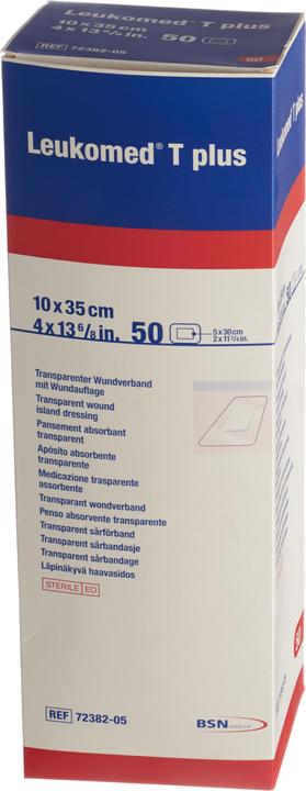 BSN T plus transparenter Wundverband 10x35cm mit Wundauflage (50 x)