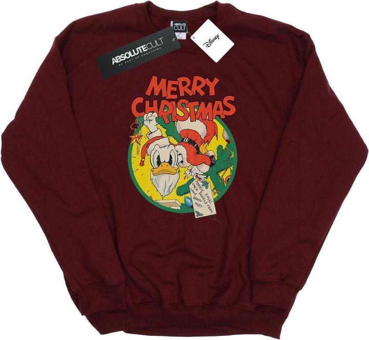 Immagine prodotto Disney Donald Duck Merry Christmas Felpa Donna (M)