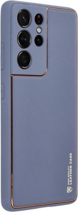 Produktbild OEM Back panel cover LEATHER case for SAMSUNG S24 Plus blue (Samsung Galaxy S24+)