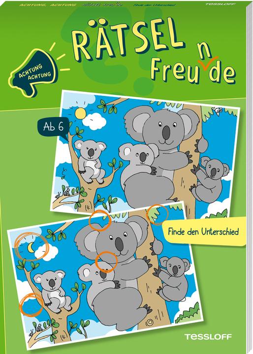 Produktbild Tessloff Achtung, Achtung Rätselfreu(n)de. Finde den Unterschied (Deutsch, Sandra Schmidt, 2023)
