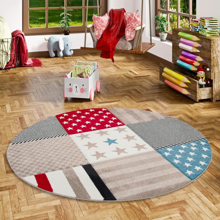 Actual product image Pergamon Kids and Youth Carpet Maui Stars Round (Ø 120 cm)