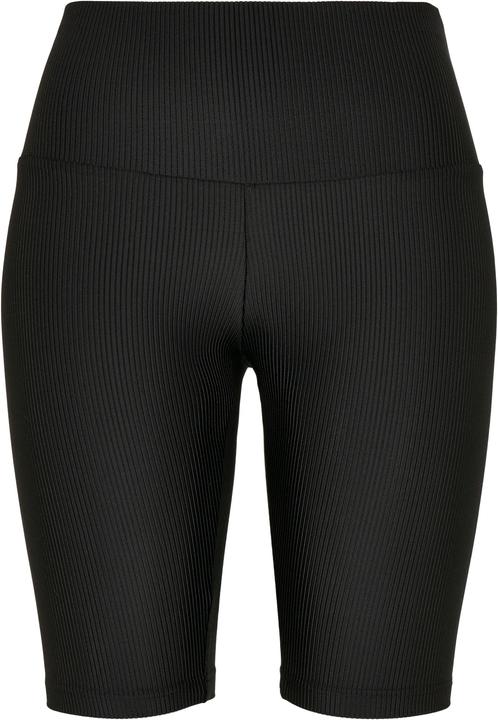 Immagine prodotto Urban Classics Pantaloncini da ciclista a vita alta a costine lucide da donna (S)