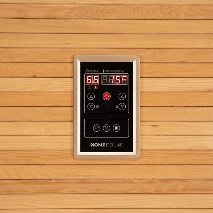Image du produit Home Deluxe Sauna intérieur BEAU - 200 x 160 cm pour 5 personnes - Sauna traditionnel avec poêle de 7,5kW