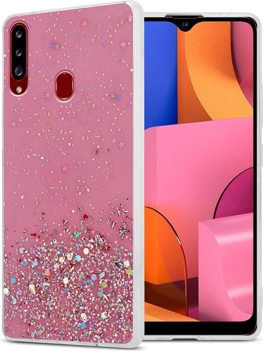 Rosa con glitter