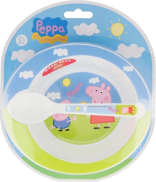 Actual product image Peppa Pig Microwave melamine spoon, universal bowl