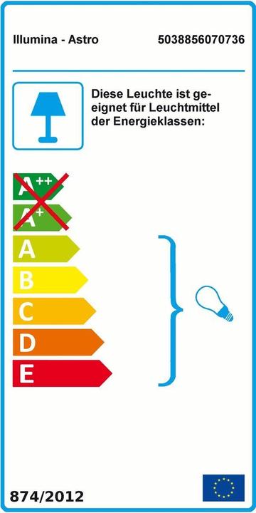 Energie-Label Illumina-Astro Milo (E27)