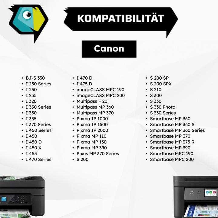 Produktbild Inkadoo Druckerpatronen kompatibel zu Canon 6881A002 / BCI-24BK Tintenpatrone, schwarz Schwarz (BK)
