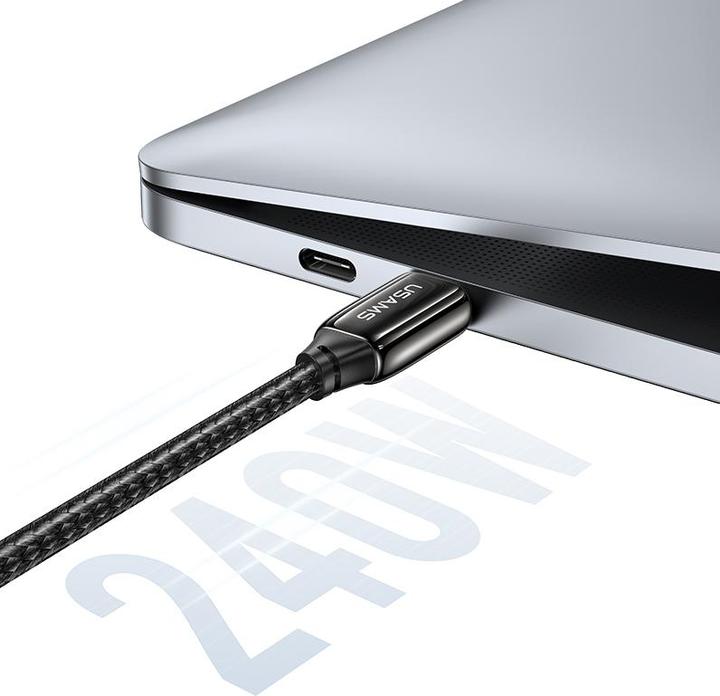 Image du produit Usams Câble de charge type-C vers type-C - noir (2 m, USB 3.1)