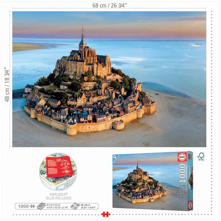 Image du produit Educa Puzzle Mont Saint-Michel 1000 pièces (1000 pièces)