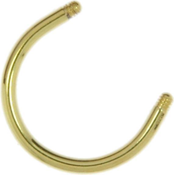 Image du produit Bijouteria Tige piercing (Acier chirurgical 316L, Plaqué or (plaqué or))