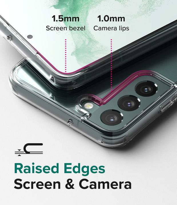 Actual product image Ringke Fusion tpu case with frame for Samsung galaxy s22 + (s22 plus) transparent (Samsung Galaxy S22+)