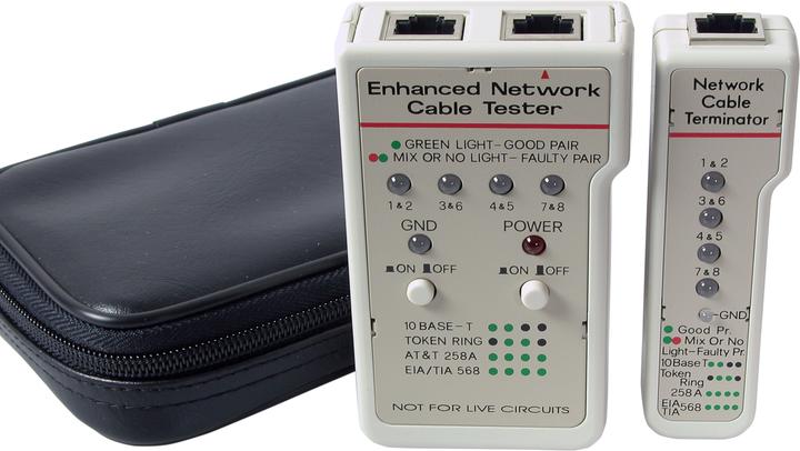 Produktbild EFB Elektronik 39938.1 Twisted pair cable tester Grau Netzwerkkabel-Tester