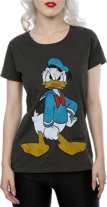 Actual product image Disney Womens/Ladies Donald Duck Angry Cotton T-Shirt (XXL)