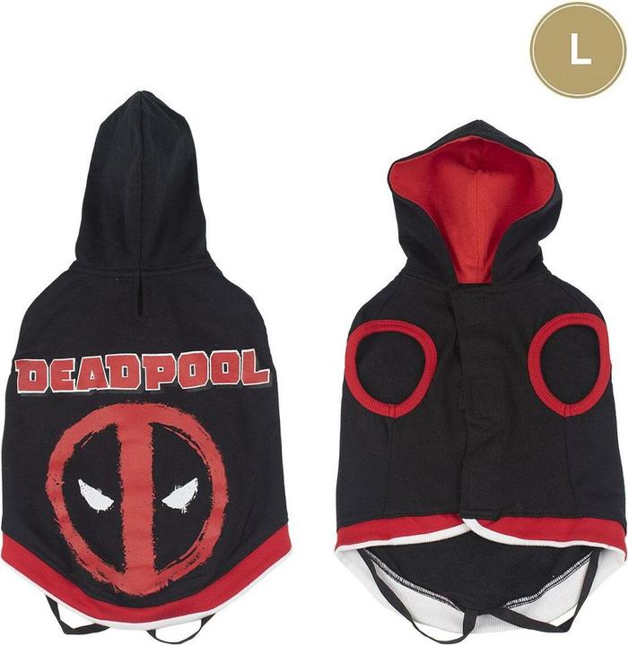 Produktbild Deadpool Hundepulli L Schwarz (L, Hundepullover)