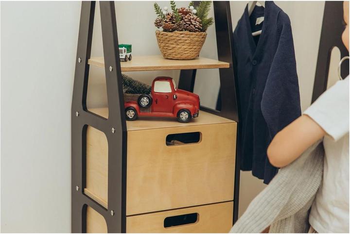 Produktbild Duck Woodworks Kindergarderobe mit Schubladen