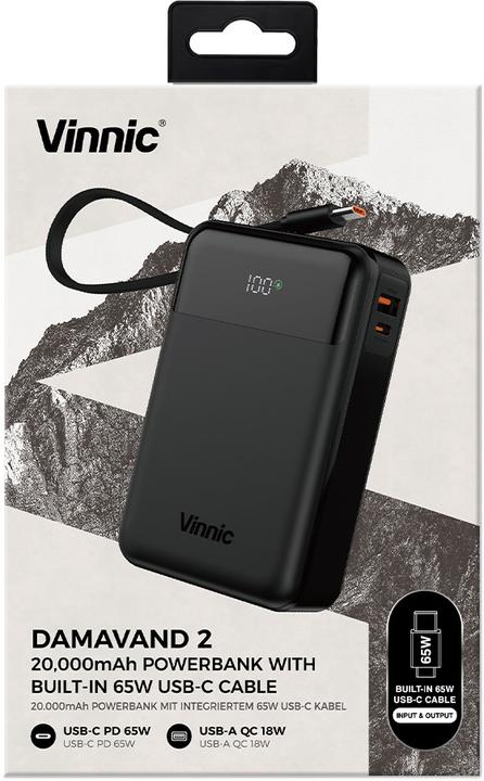 Immagine prodotto Vinnic Damavand 2 (20000 mAh, 65 W, 77 Wh)