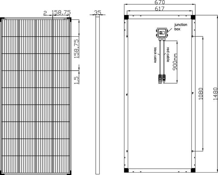 Actual product image Enjoy solar Solar module (200 W, 10.90 kg)