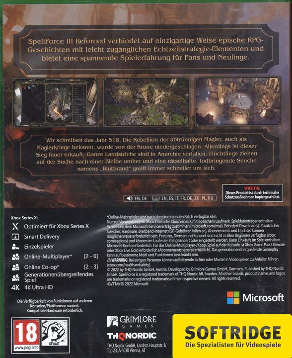 Immagine prodotto THQ SpellForce 3 Reforced (Xbox One X, Xbox Series X, DE)