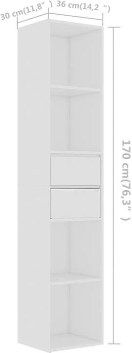 Actual product image VidaXL Heinrick (36 x 30 x 171 cm)