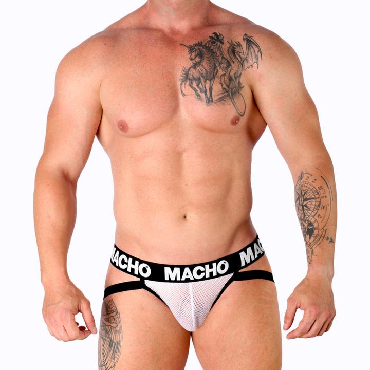 Produktbild Macho Underwear MACHO - MX26X1 JOCK NET WEISS M (M)