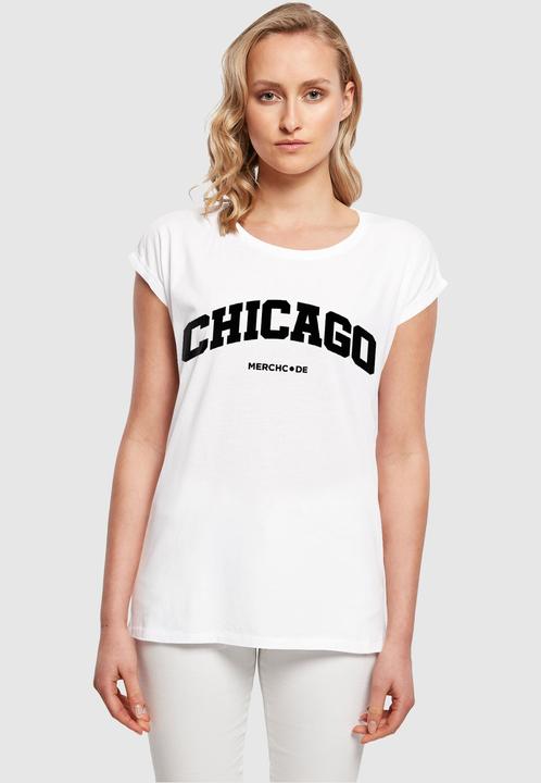 Produktbild Merchcode Ladies Chicago Wording - T-Shirt - 117985 (XXL)