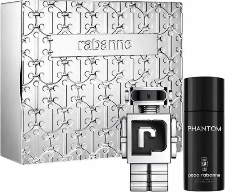 Paco Rabanne Phantom Eau De Toilette Spray 100ml Set 2 Stück (Haarpflege set)