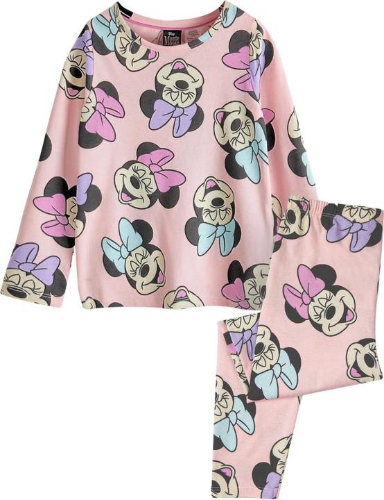 Actual product image Disney Girls Minnie Mouse All-Over Print Long Pyjama Set (128)
