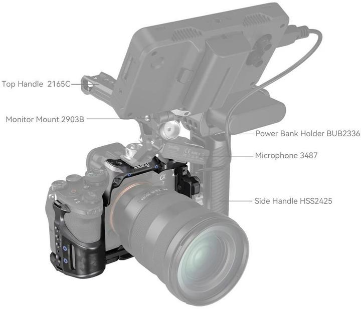 Actual product image SmallRig Rhinoceros Cage Kit for Sony Alpha 7R V / Alpha 7 IV / Alpha 7S III (Cage)