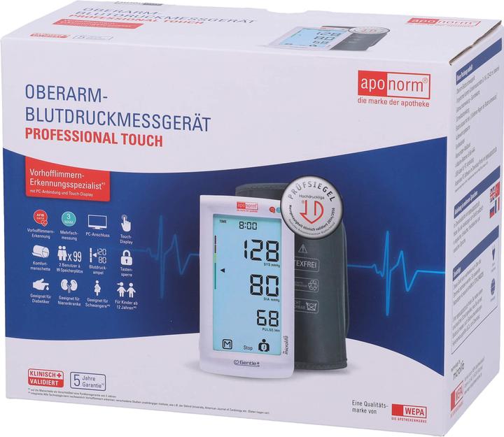 Actual product image Aponorm Blood pressure monitor Prof. Touch upper arm, 1 pc. (Blood pressure monitor upper arm)