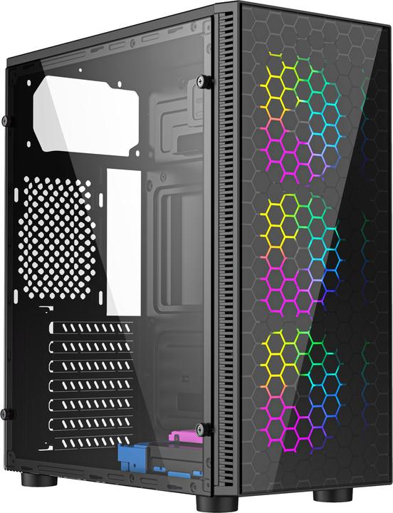 Gembird Gaming ARGB case Fornax 500 bl (ATX, Mini-ITX, mATX, uATX)