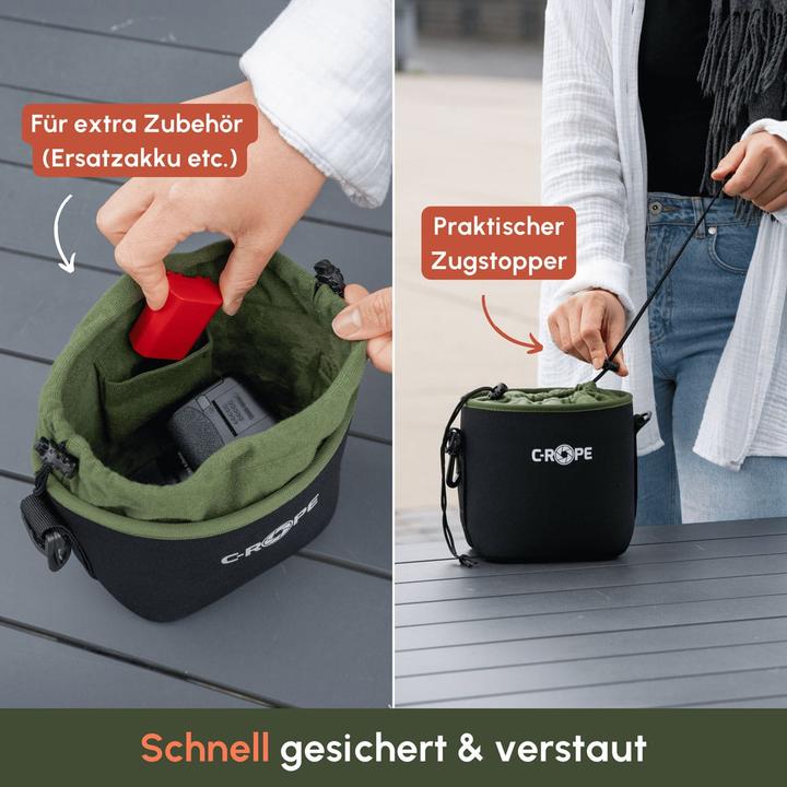 Productafbeelding C-Rope Cameratas V2 Zwart Variant: S 16x13x10cm detailhandel (Camera schoudertas, 1 l)