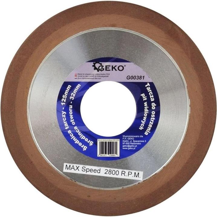 Immagine prodotto GEKO Mola di affilatura per coltelli da taglio, 125 x 10 x 32 mm, spessore 1,5 mm