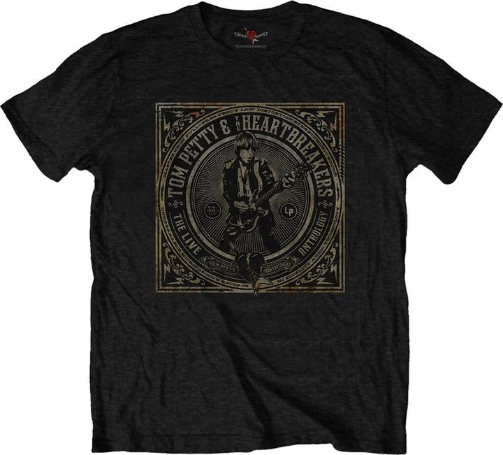 Actual product image Tom Petty & The Heartbreakers Unisex Adult Live Anthology Cotton T-Shirt (S)