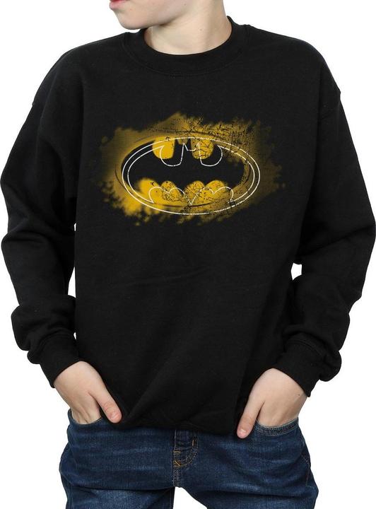 Actual product image Boys Batman Spray Logo Sweatshirt (116)