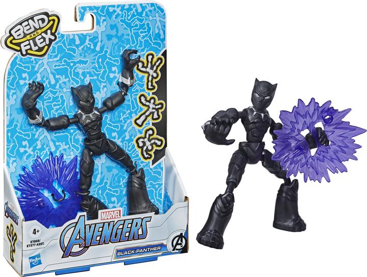 Produktbild Hasbro Marvel Avengers Bend And Flex Black Panther Figur