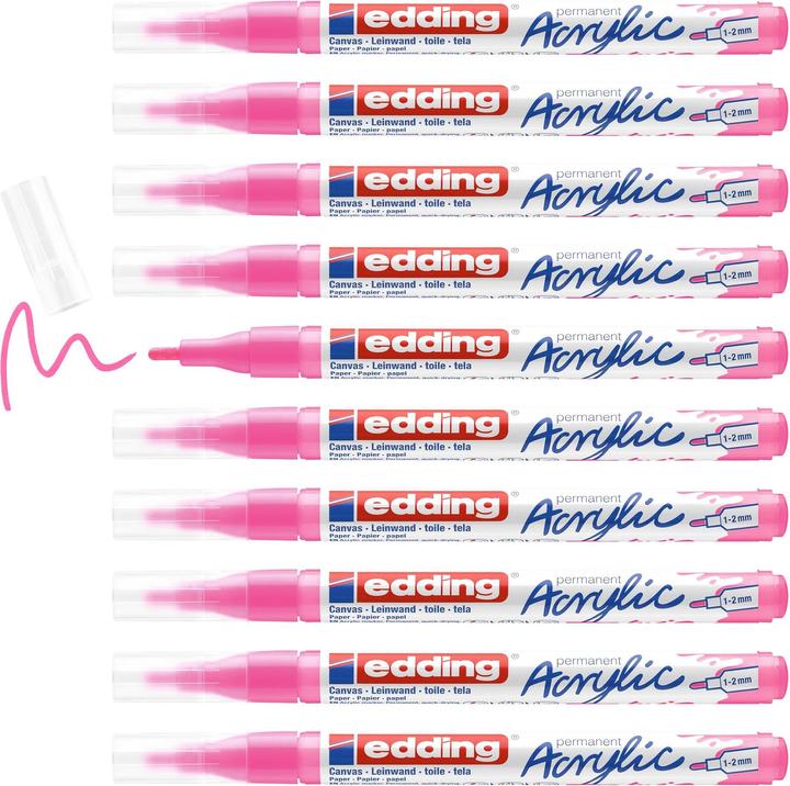 Actual product image Edding Acrylic marker 5300 (Neon pink, 2 mm, 1 x)