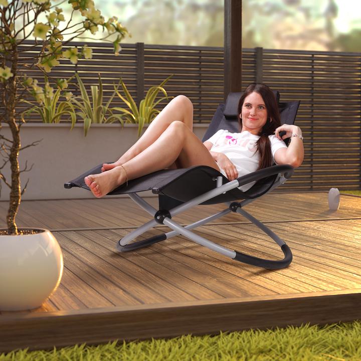 Actual product image Casaria Garden Lounger (170 cm)