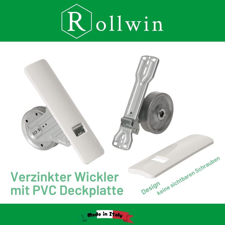 Actual product image Rollwin Roller shutter belt winder flush-mounted 165mm to 185mm hole spacing adaptable for wall box with