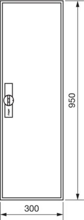Image du produit Hager ZB21S - 300 mm - 205 mm - 950 mm - 1 pièce(s)