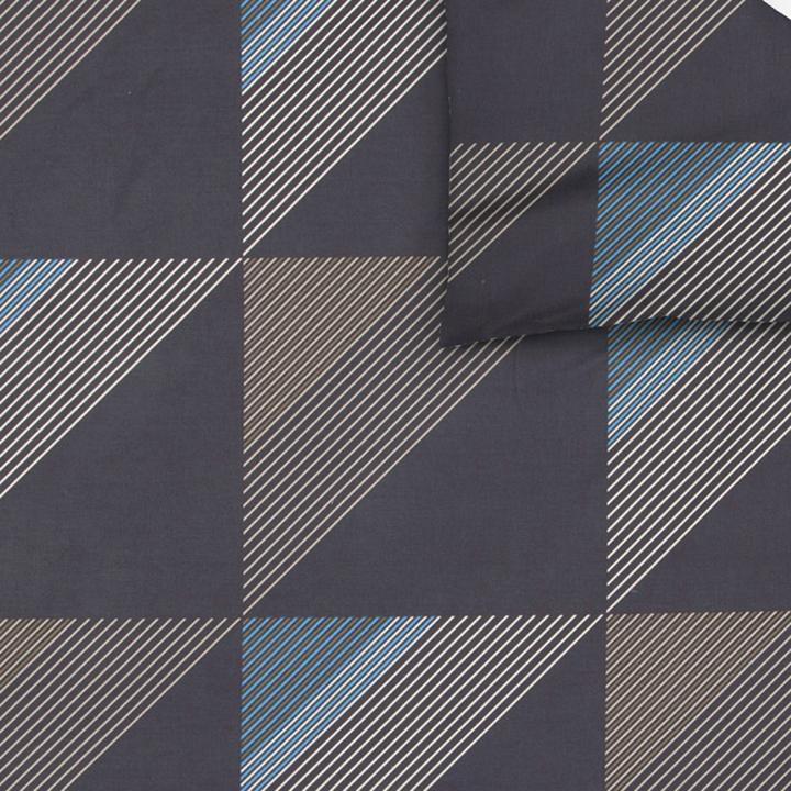 Produktbild Janine Mako-Satin Bettwäsche J.D. 87065 nachtschattenblau (Duvetbezug, 155x200 cm + 80x80 cm)