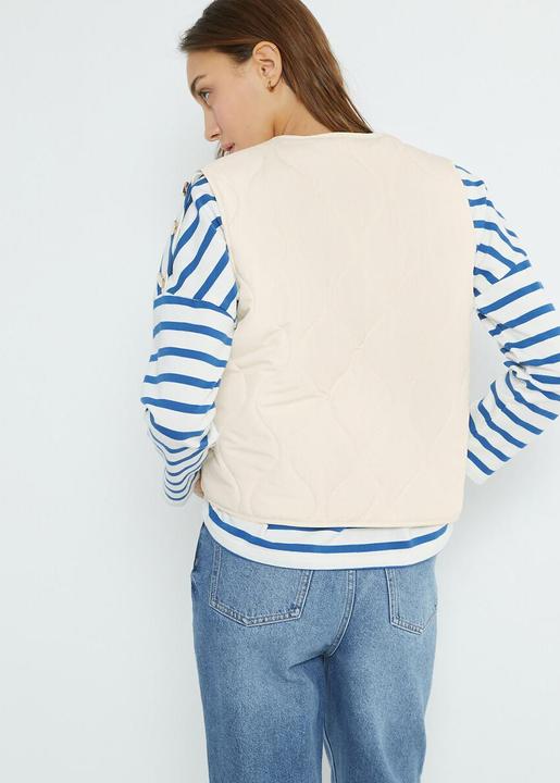 Image du produit La Redoute Collections Gilet matelassé avec boutons-pression (44)